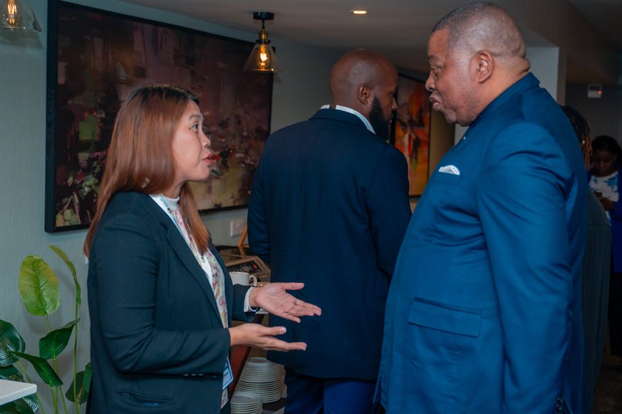 The Chairman with a guest