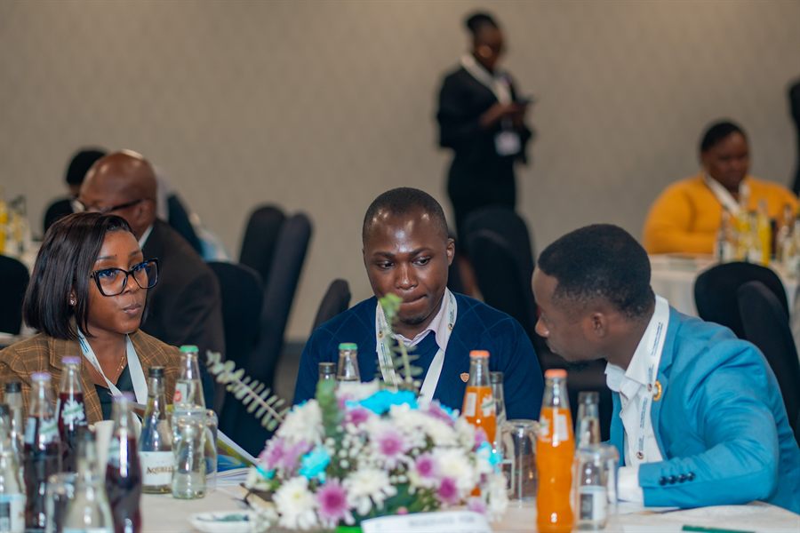 UBA representative during round-table discussion